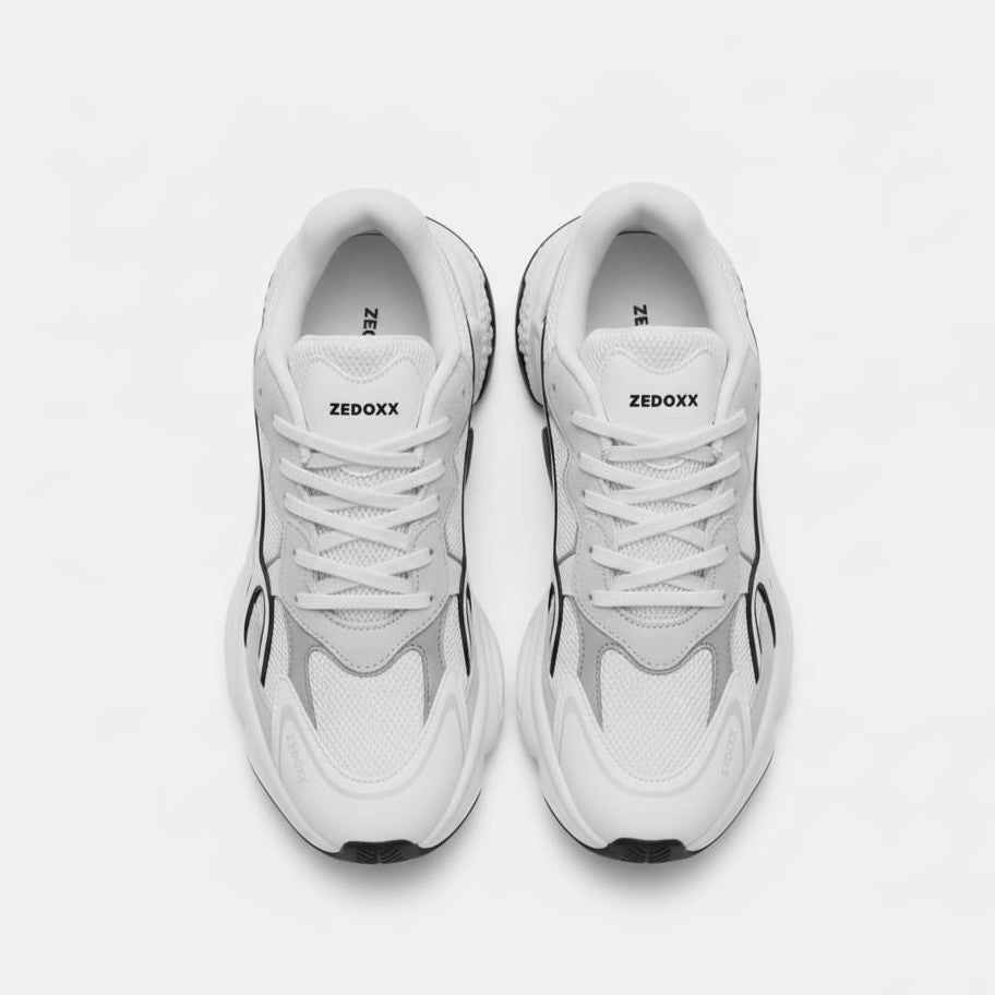 ZEDOXX Velocity X1 – White Performance Street Sneakers