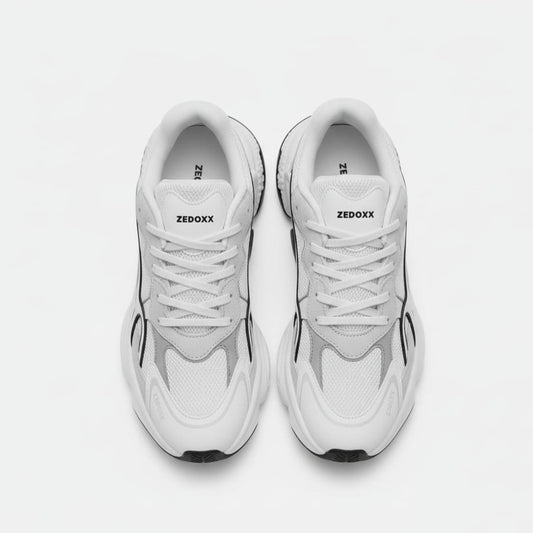 ZEDOXX Velocity X1 – White Performance Street Sneakers